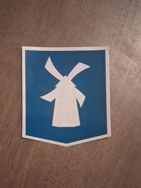 Blue And Silver Dutch Bros Sticker
